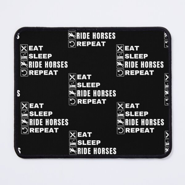 Item preview, Eat Sleep Ride Horses Repeat Pony Funny Horseback Riding Rider designed and sold by Kevins16.