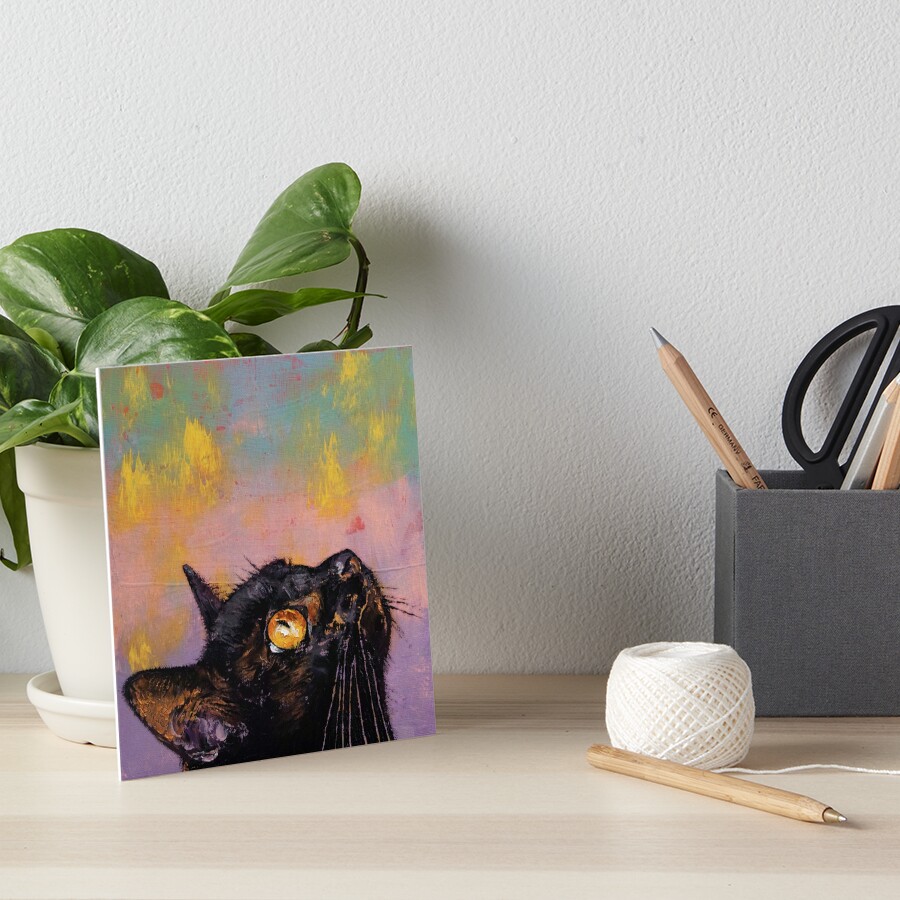 Fixed Gaze Art Board Print