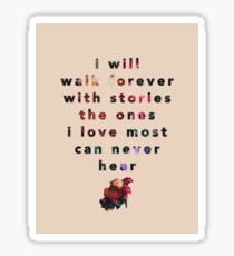 I will walk with stories Sticker