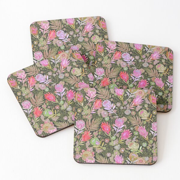 Item preview, Midnight Protea Garden designed and sold by Sketchbook Designs.