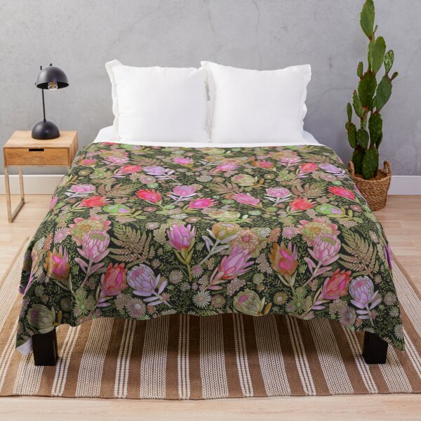 Item preview, Midnight Protea Garden designed and sold by Sketchbook Designs.