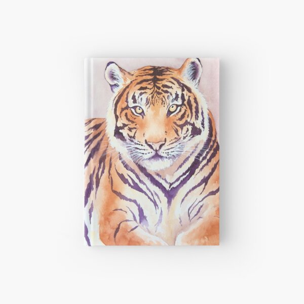 Watercolor Tiger Hardcover Journal