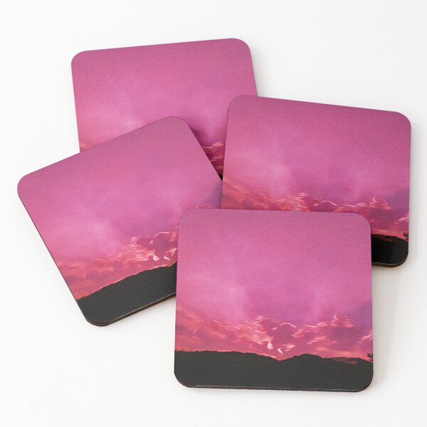 Item preview, Pink Purple Sunset - Oil Painting designed and sold by Unaiza Khalid.