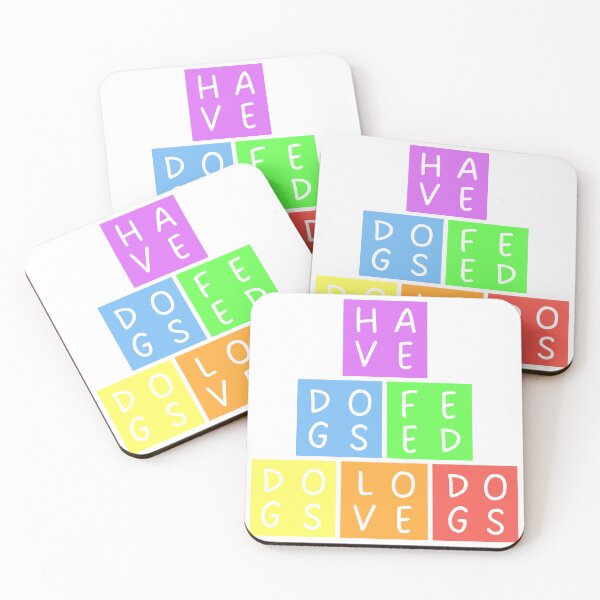 Item preview, Have dogs, feed dogs, love dogs - Pyramid - Pastel colors rainbow - Violet to red designed and sold by RainbowWordLand.