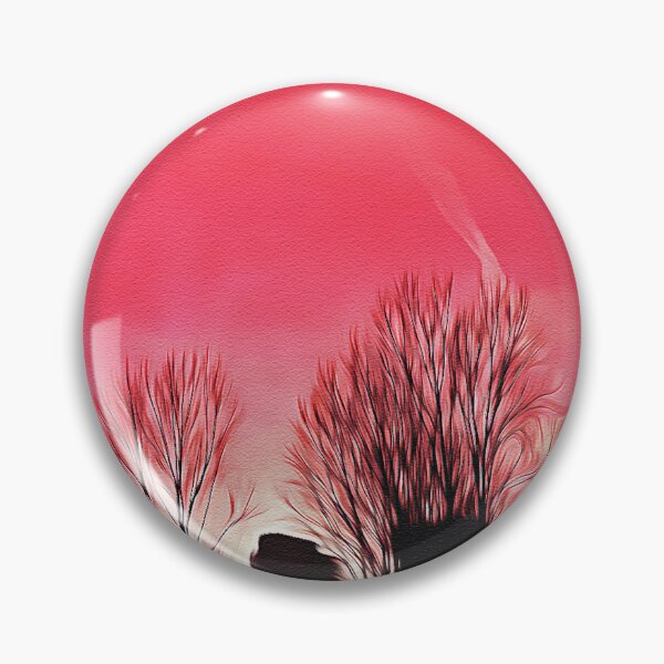 Item preview, Silhouette Trees Sunset - Oil Painting designed and sold by Unaiza Khalid.