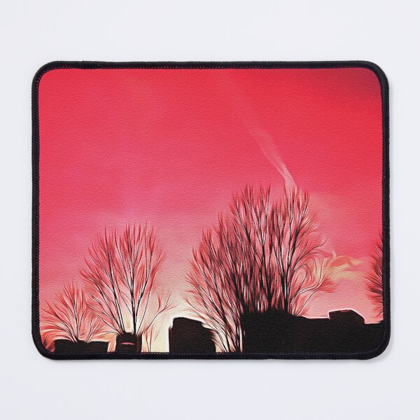 Item preview, Silhouette Trees Sunset - Oil Painting designed and sold by Unaiza Khalid.