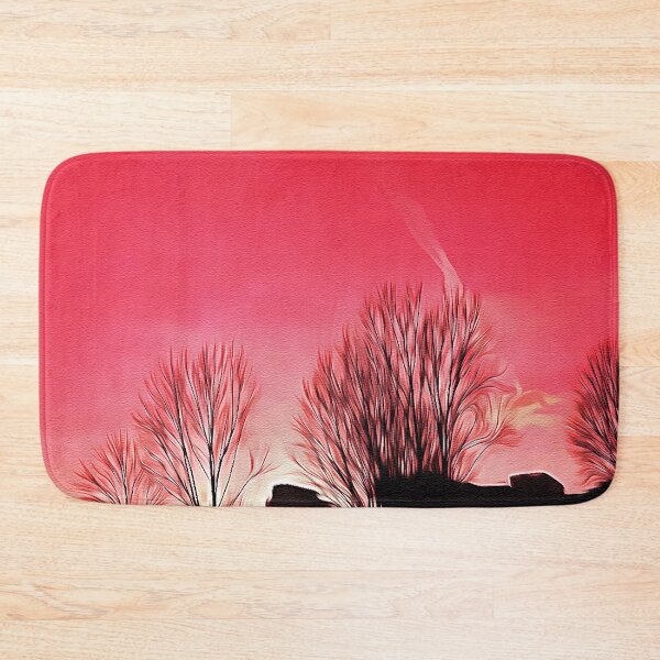 Item preview, Silhouette Trees Sunset - Oil Painting designed and sold by Unaiza Khalid.