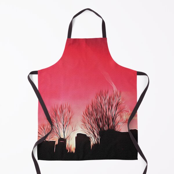 Item preview, Silhouette Trees Sunset - Oil Painting designed and sold by Unaiza Khalid.