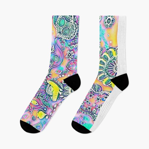 Item preview, Trippy Colorful Pastel Mandala  designed and sold by shantilovesart.