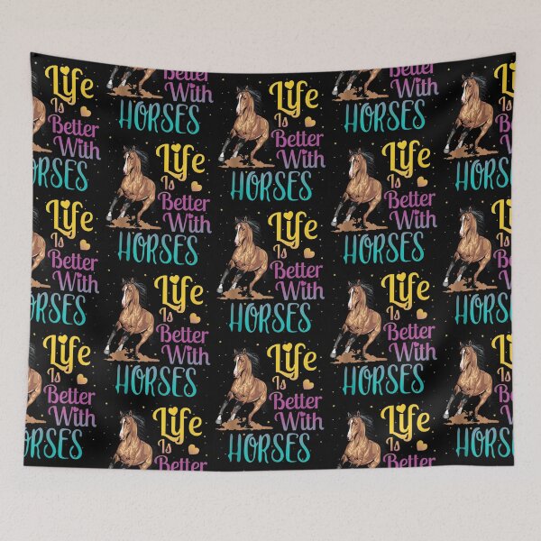 Item preview, Funny Life Is Better With Horses Riding Horses For Girls designed and sold by Kevins16.