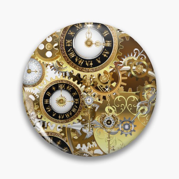 Item preview, Steam Punk Gold Clocks and Gears  designed and sold by MamaNeeaDesigns.