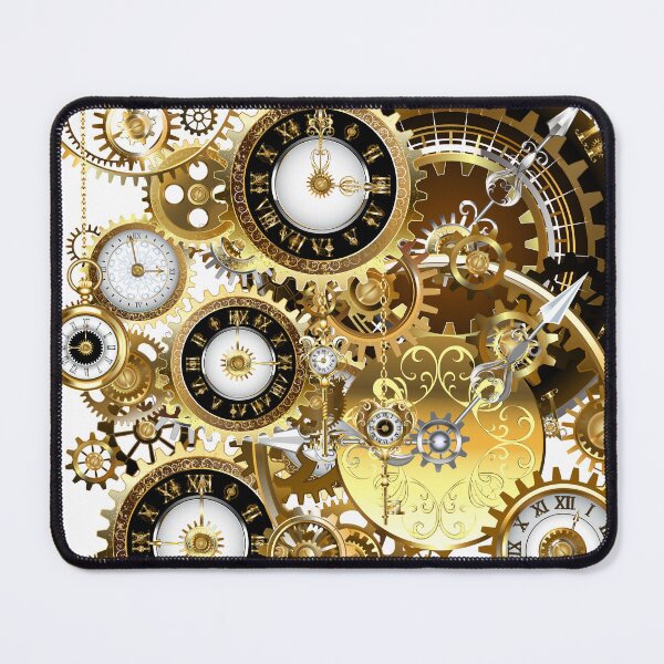 Item preview, Steam Punk Gold Clocks and Gears  designed and sold by MamaNeeaDesigns.