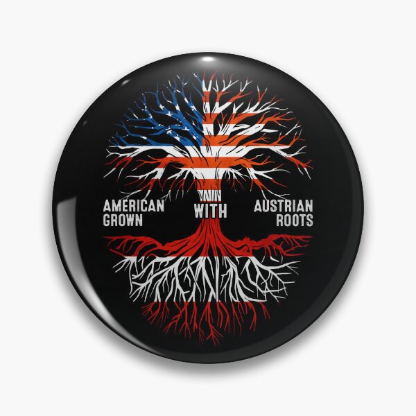 Item preview, American Grown With Austrian Roots Tree Austria Flag designed and sold by MoHaCo.