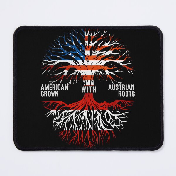 Item preview, American Grown With Austrian Roots Tree Austria Flag designed and sold by MoHaCo.