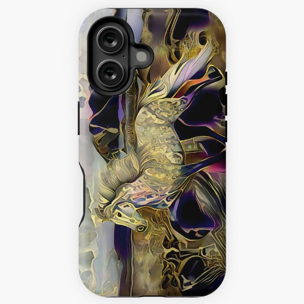 Aperçu de l'œuvre Cheval islandais charismatique art déco créée et vendue par CentauriArt.