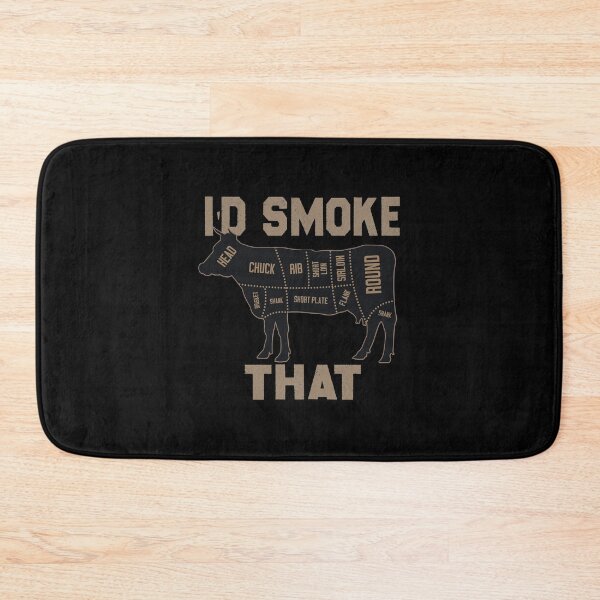 Item preview, Chef Butcher Cook BBQ I'd Smoke That Cow Beef Funny designed and sold by Liesel Noack.