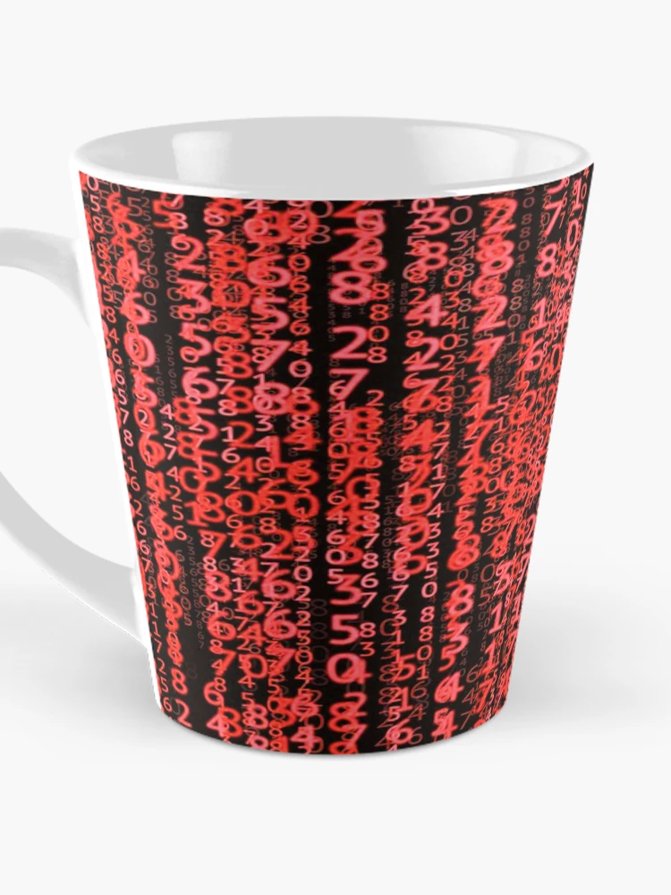Thumbnail 3 of 4, Coffee Mug, Red Computer Code designed and sold by TotallyRetroArt.