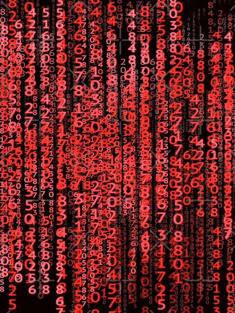 Thumbnail 3 of 3, Scarf, Red Computer Code designed and sold by TotallyRetroArt.