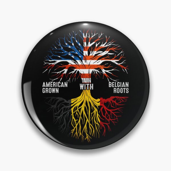 Item preview, American Grown With Belgian Roots Tree Belgium Flag designed and sold by MoHaCo.