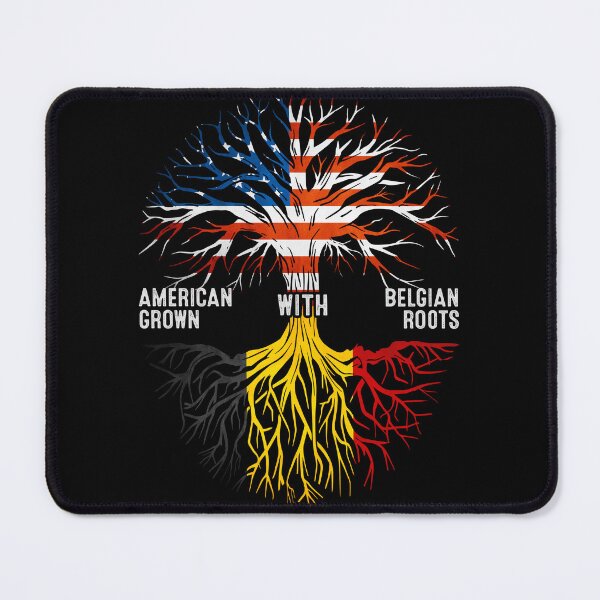 Item preview, American Grown With Belgian Roots Tree Belgium Flag designed and sold by MoHaCo.