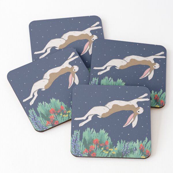 Item preview, Nightitme Leaping Bunny designed and sold by marleywrightart.