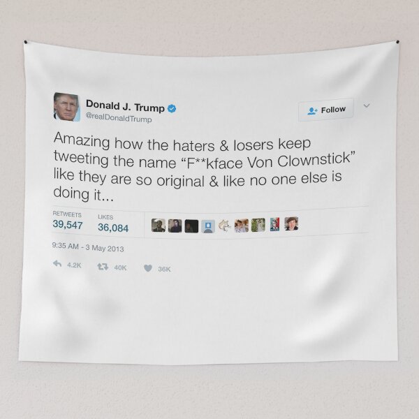 Item preview, Donald Trump - F**kface Von Clownstick  designed and sold by Tee Tweets.