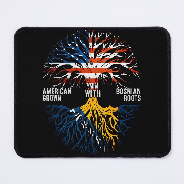 Item preview, American Grown With Bosnian Roots Bosnia Flag designed and sold by MoHaCo.