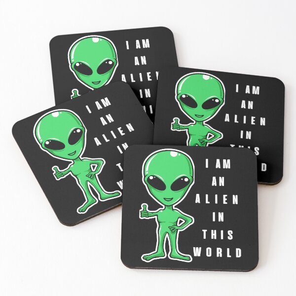 Item preview, I'm An Alien In This Crazy World, Funny Alien designed and sold by BetterLifeToday.