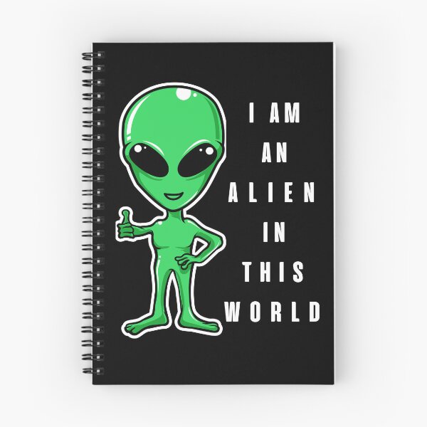 Item preview, I'm An Alien In This Crazy World, Funny Alien designed and sold by BetterLifeToday.