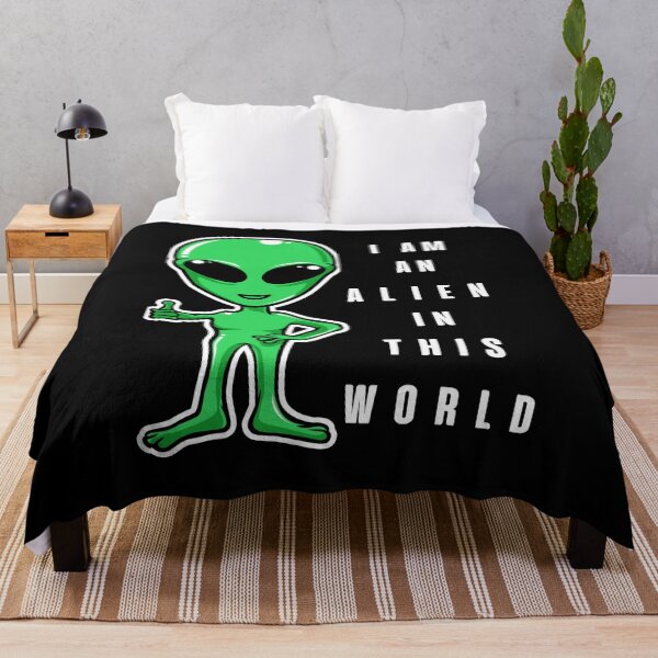 Item preview, I'm An Alien In This Crazy World, Funny Alien designed and sold by BetterLifeToday.