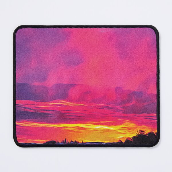 Item preview, Utah Landscape Photo - Pink Sunset - Oil Painting designed and sold by Unaiza Khalid.