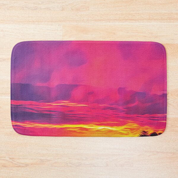 Item preview, Utah Landscape Photo - Pink Sunset - Oil Painting designed and sold by Unaiza Khalid.