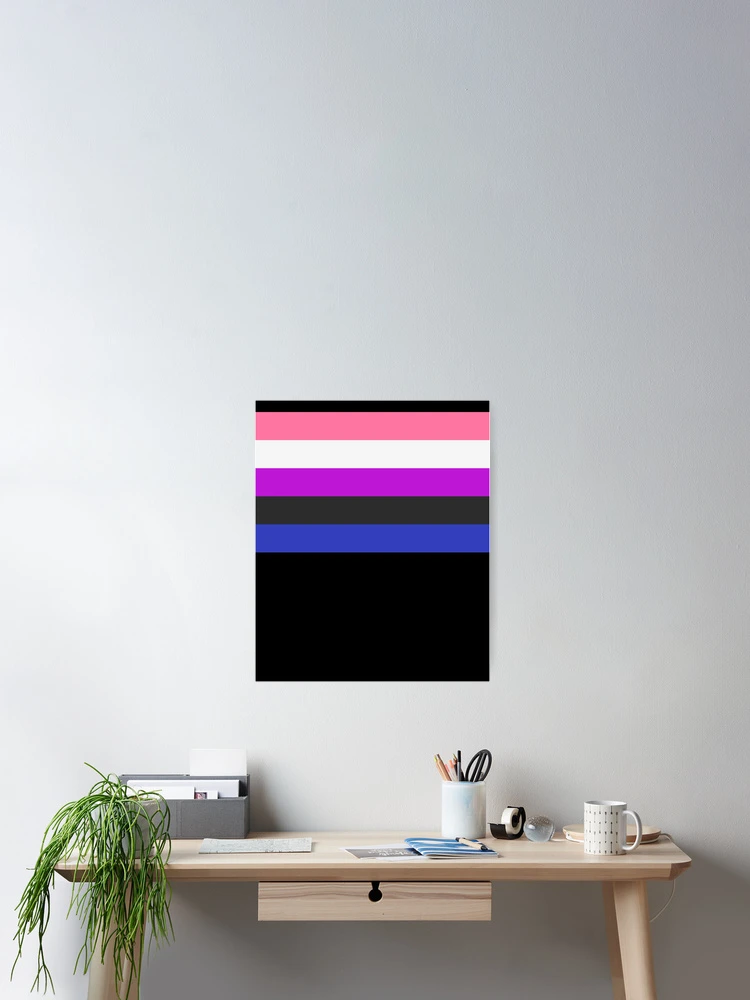 Imagen 2 de 3, Póster con la obra Gender Fluid Flag LGBTQ Trans Pride Genderfluid Flag Gear, diseñada y vendida por DynamicDesign.