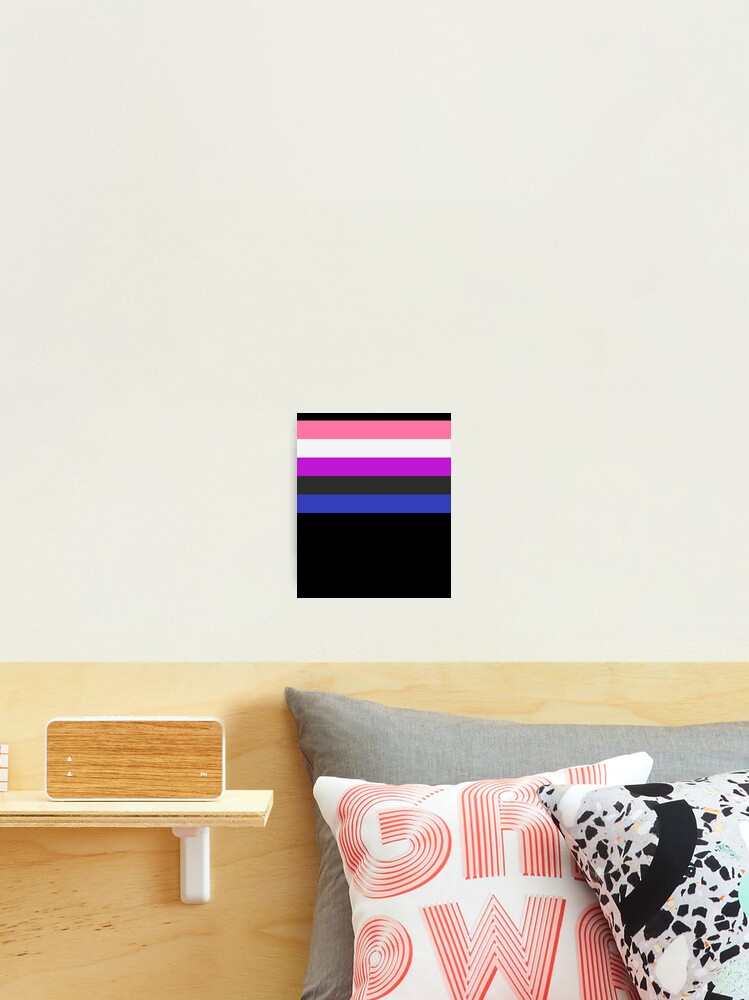 Aperçu 2 sur 3. Impression photo avec l'œuvre Gender Fluid Flag LGBTQ Trans Pride Genderfluid Flag Gear créée et vendue par DynamicDesign.