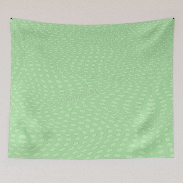 Item preview, Wavy Dots - Avocado designed and sold by SilverPegasus.