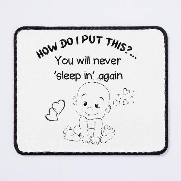 Item preview, New baby, newborn parents print designed and sold by HappyVibesAlert.