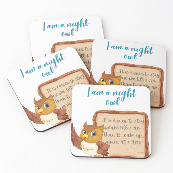 Item preview, I am a night owl who finds nothing exciting before midnight  designed and sold by Arteartz.