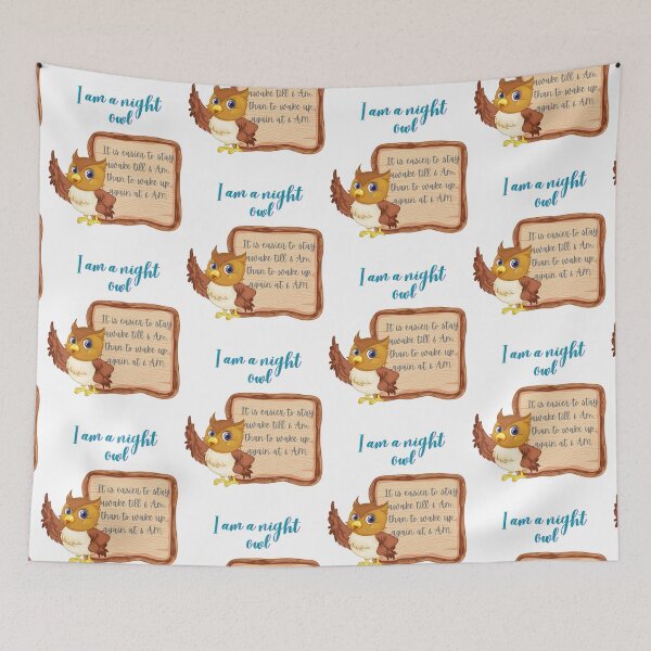 Item preview, I am a night owl who finds nothing exciting before midnight  designed and sold by Arteartz.