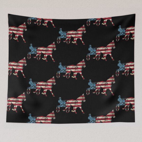 Item preview, Harness Racing American Flag Harness Horse designed and sold by Kevins16.