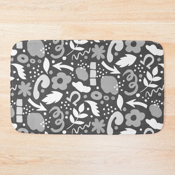 Item preview, Abstract retro pattern in monochrome black and white  designed and sold by FrancesPoff.