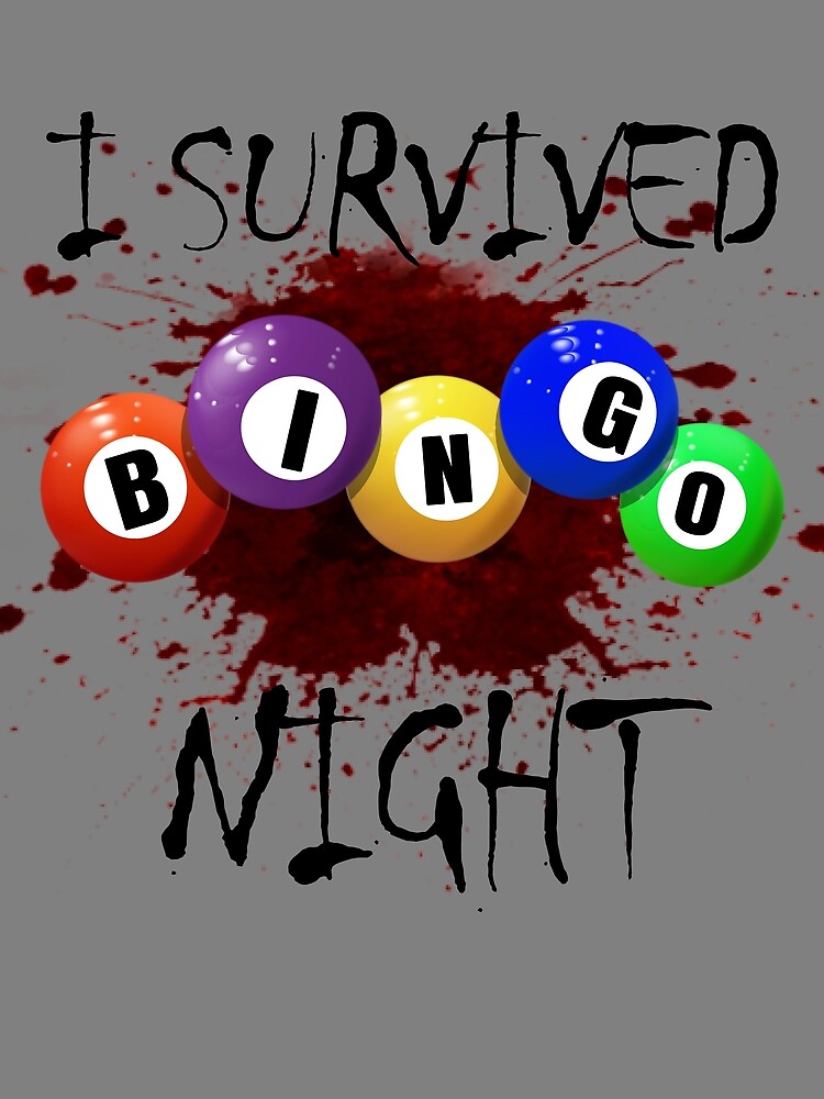 Thumbnail 3 von 3, Tuch, I Survived Bingo Night Bingo Gambling Horror Bingo Gear designt und verkauft von DynamicDesign.