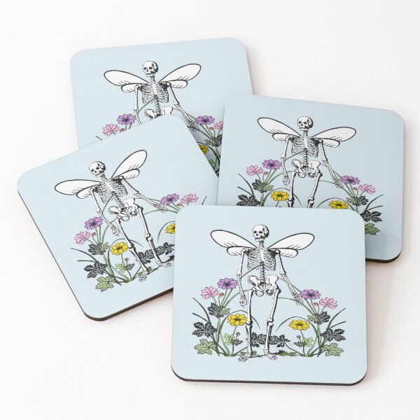 Item preview, Skeleton gothic pastel flowers design   designed and sold by Timmarshall.