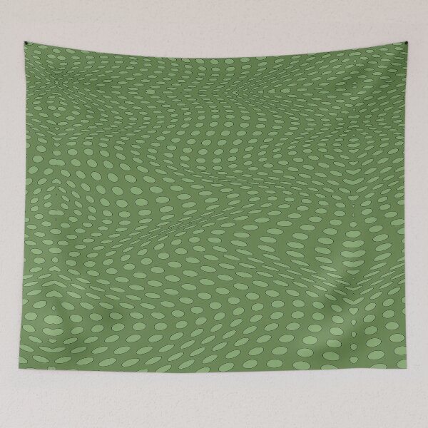 Item preview, Wavy Dots - Olive designed and sold by SilverPegasus.