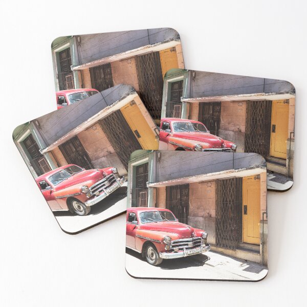 Item preview, Red Cuban Car In Havana, Cuba designed and sold by Paul Thompson Photography.