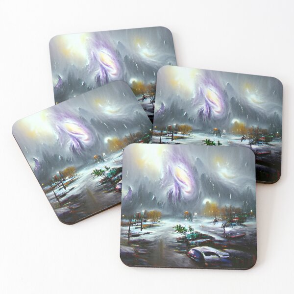 Item preview, AI Generated Art, Galaxy in a Snowstorm  designed and sold by ACC .