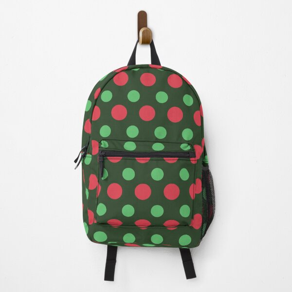Item preview, Red And Green Polka Dots On Green Pattern designed and sold by Terisdesign.