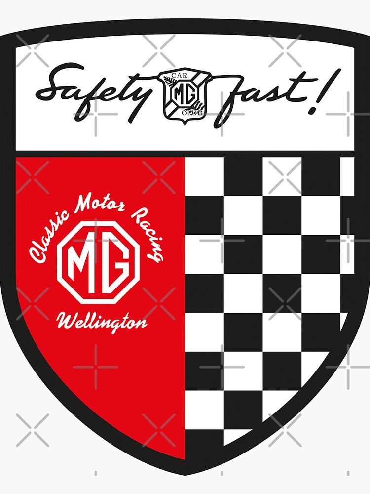 "MG Classic Racing Wellington Shield" Sticker for Sale by EdWellington