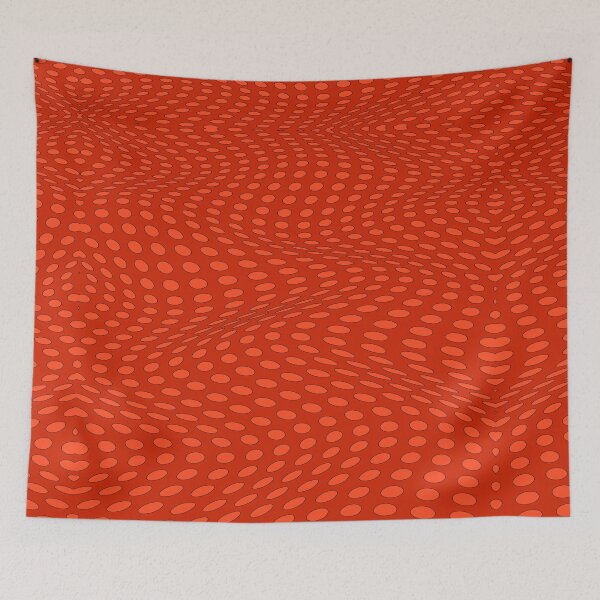 Item preview, Wavy Dots - Burnt Orange designed and sold by SilverPegasus.