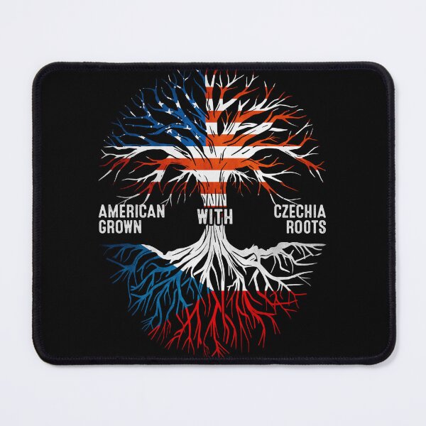 Item preview, American Grown With Czechia Roots Tree Czech Republic Flag designed and sold by MoHaCo.