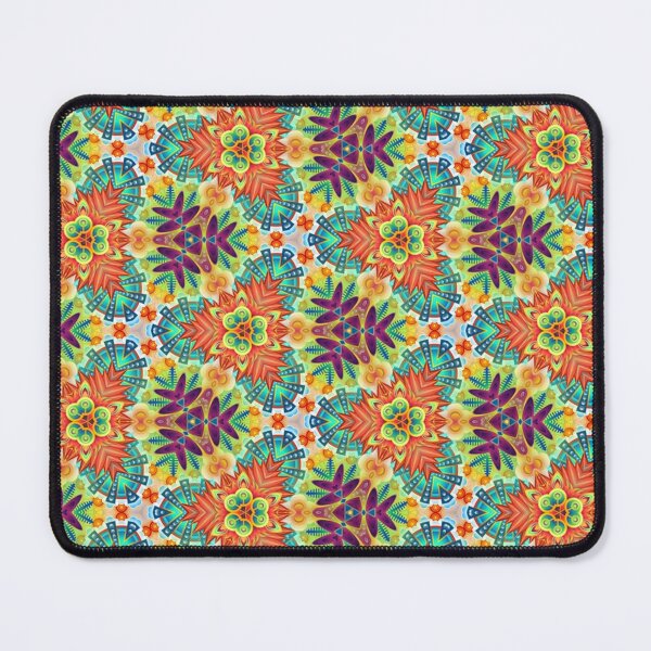 Item preview, purple bumper garden psychedelic seamless colorful repeat pattern Graphic designed and sold by Timmarshall.
